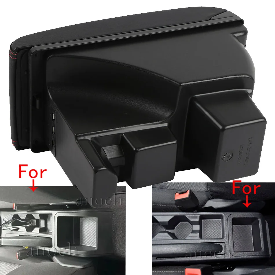 For Volkswagen Polo Armrest box For VW Polo Car Armrest 20192020 2021 2022  2023 2024 storage Box Retrofit parts Car Accessories - AliExpress