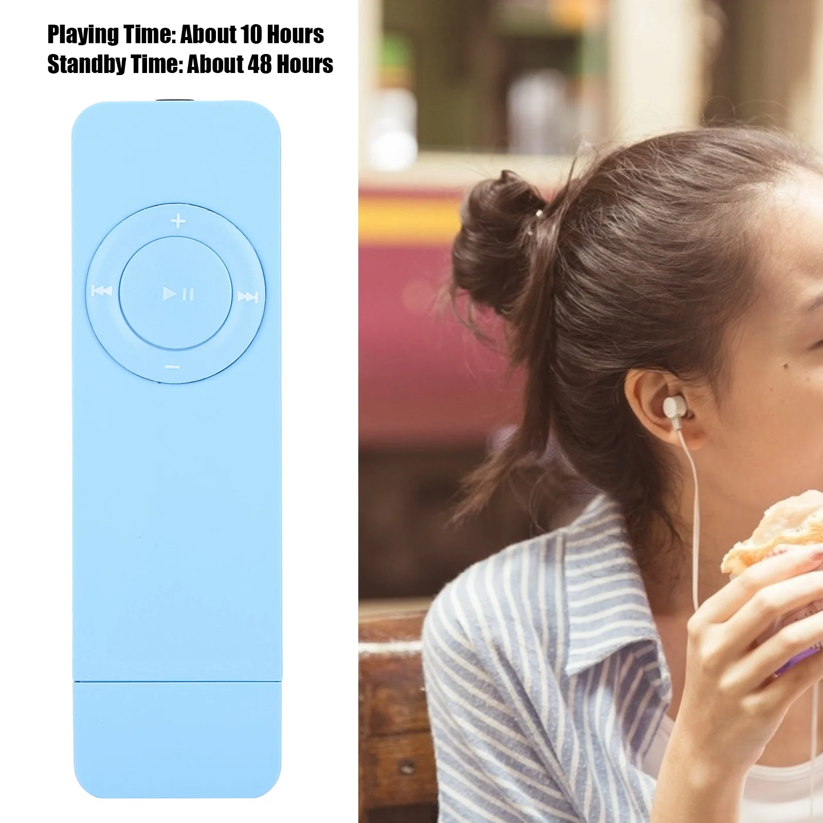 Portable MP3 Music Player with Lanyard