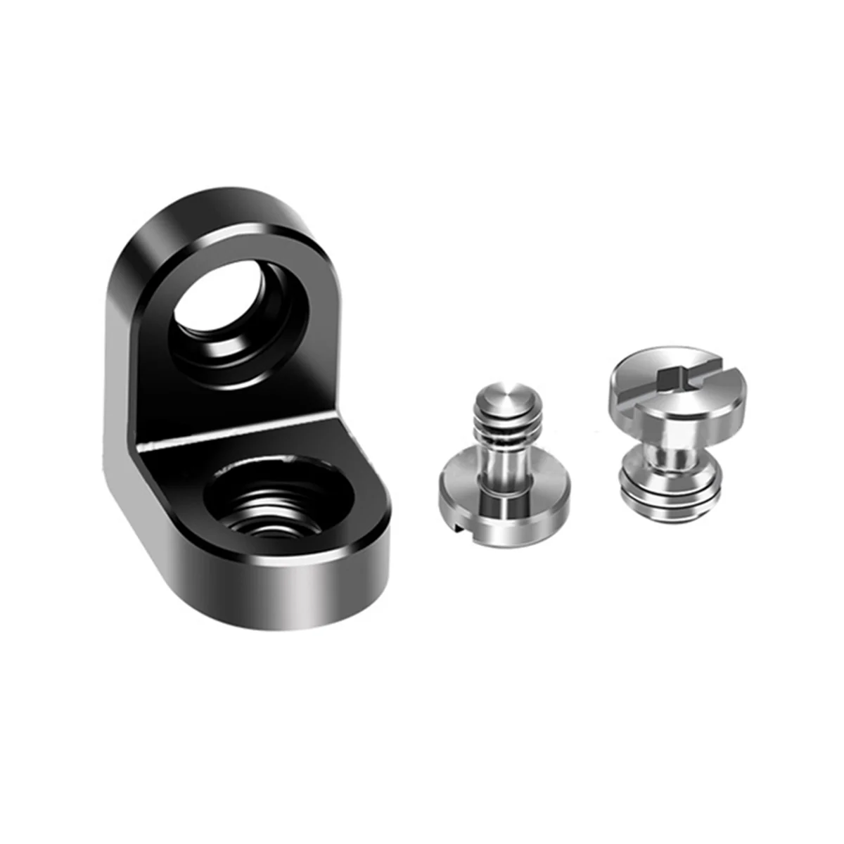 A73E-1/4 3/8 Screw Extension 90&deg; Right Angle Mount Adapter for Tripod Monitor Video Image Transmission DSLR Camera Cage