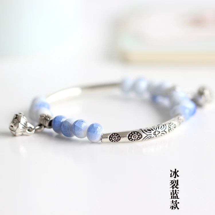 Ceramic bracelet Women's Ceramic hand made DIY Bracelets Artware Retro bracelet for woman girl gift Fashion Jewelery #1555