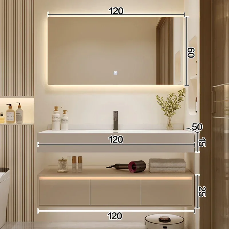 Style Bathroom Cabinets Wall-mounted Design Vanity Storage Smart Mirror Cabinets Home Furniture Muebles