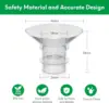 Flange Inserts 13/15/17/18/19/20/21mm Compatible with Momcozy S12 Pro S9 M5 Etc 24mm Wearable Breast Pump 24mm Shield/Flange 3