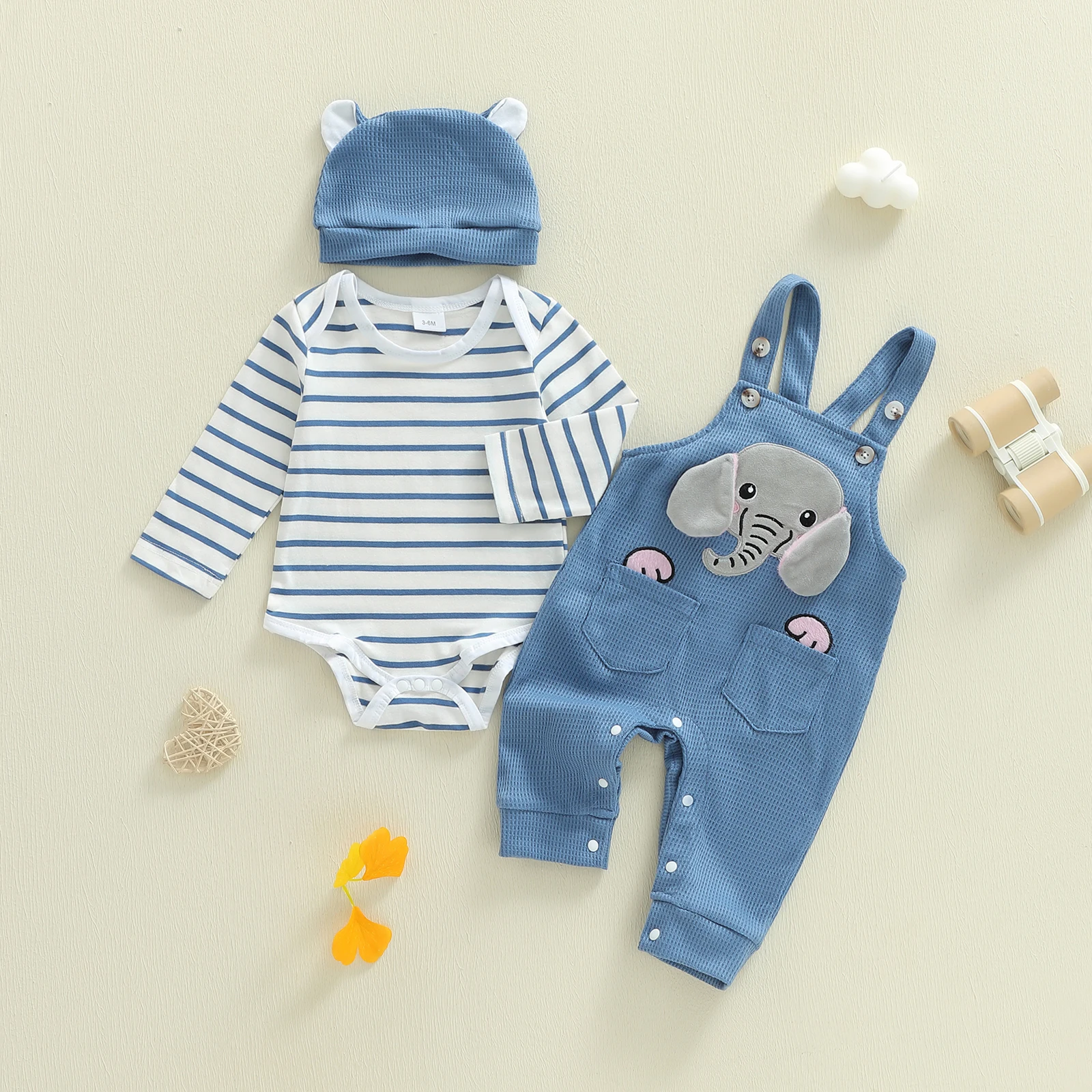 Baby Elephant Romper Set 4