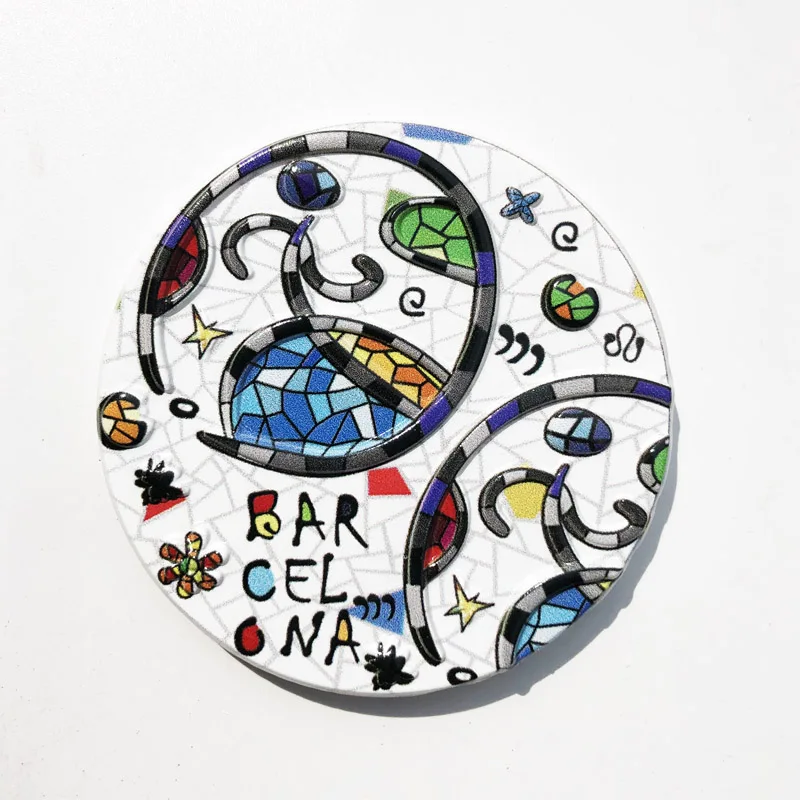 

Fridge Magnet Barcelona Creative Elements Resin Decoration Crafts Tourism Souvenir Message Stickers