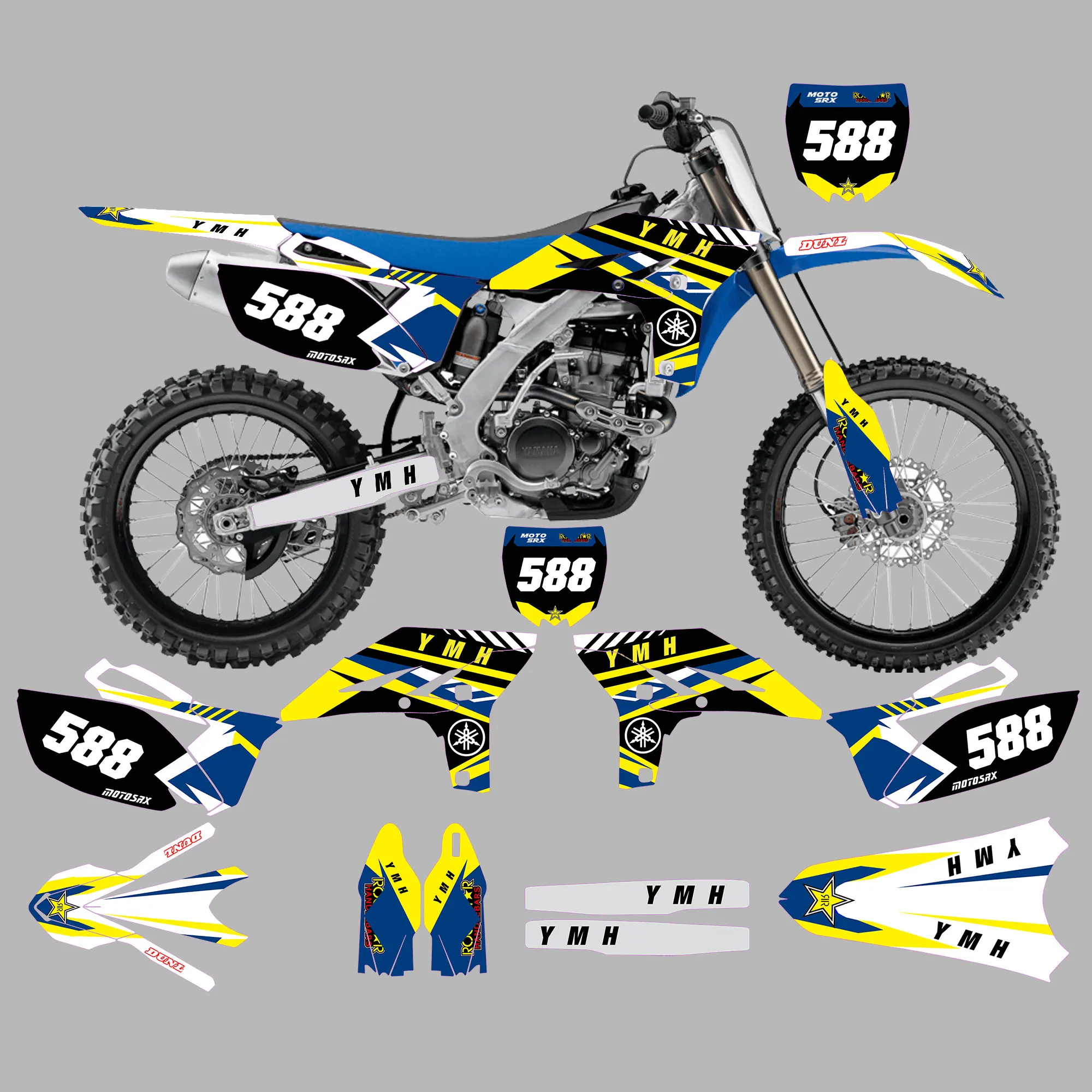 

Графический комплект для YAMAHA 2010 2011 2012 2013 YZF250 наклейки на мотокросс