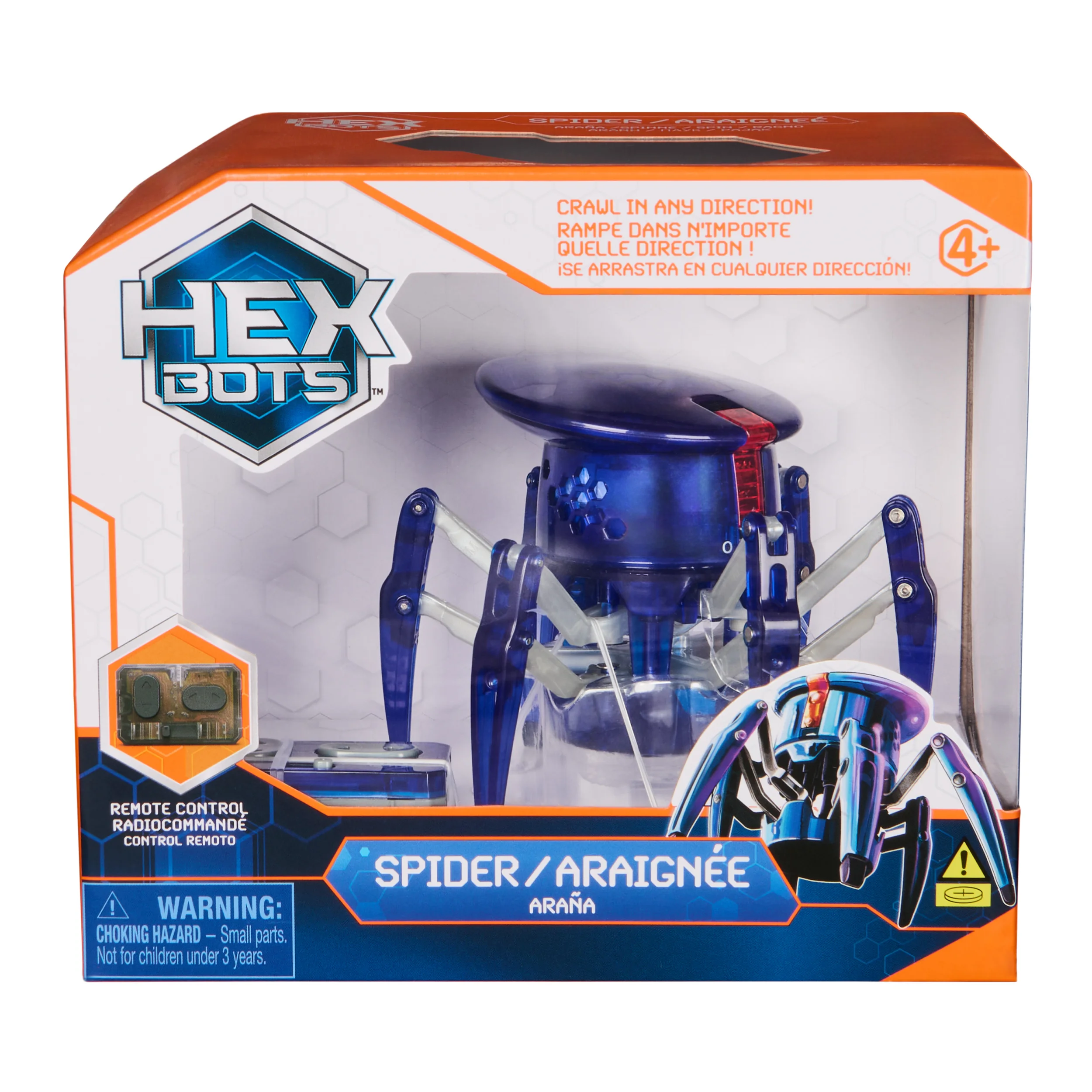 HEX BOTS Remote Control Spider, Robot Insect Toys for Kids, Adjustable Robotic Spider Figure 6