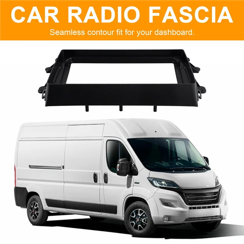 FIAT DUCATO 8Th 2021-2024 용 자동차 라디오 Fascia 프레임 어댑터 9 인치 빅 스크린 2DIN 대시 피팅 패널 프레임 Kit-M53K