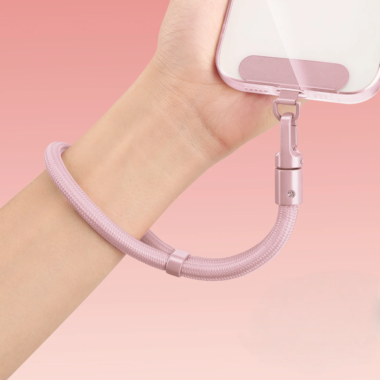 Universal Adjustable Mobile Phone Lanyard with Self-locking Anti-drop Design - Durable Polyester Wrist Strap