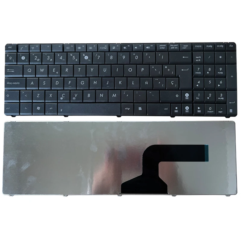 Teclado Espanhol para Laptop Asus sp Preto N53s N53sv K52f K53s K53sv K72f K52 A53 A52 U50 G51 N51 N52 N53 G73