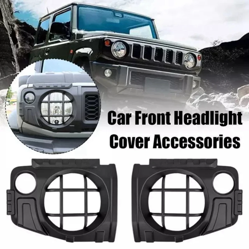 Car Front Headlight Protective Cover For Suzuki Jimny JB64 Sierra JB74W-Modified Foglight Protective Cover