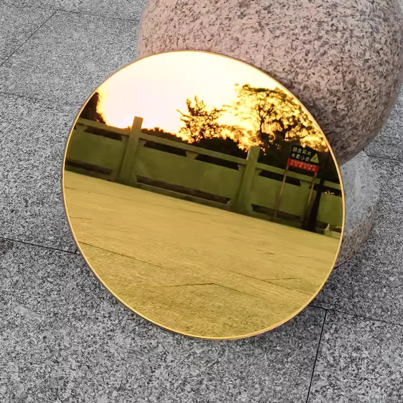 Outdoors Beach Photography Props Gold Mirror Reflection Background Photo Studio Tabletop Shoot Cosmetics Jewelry Photographic