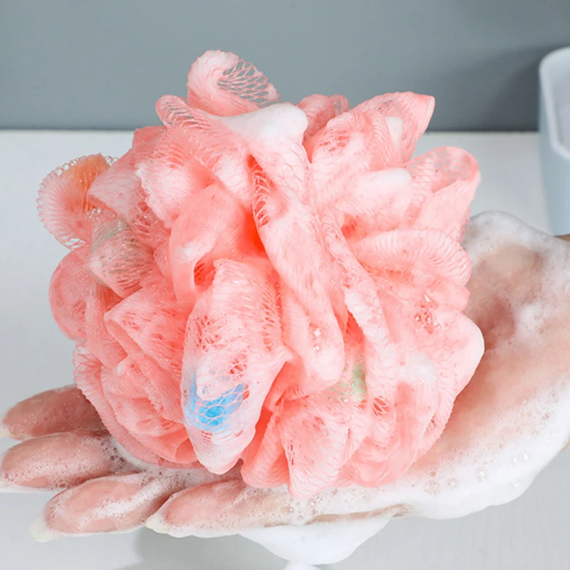 Lace Sponge Shower Ball Colorful Rubbing Back Shower Mesh Foaming Sponge Bath Bubble Ball Cleaning Skin Tools