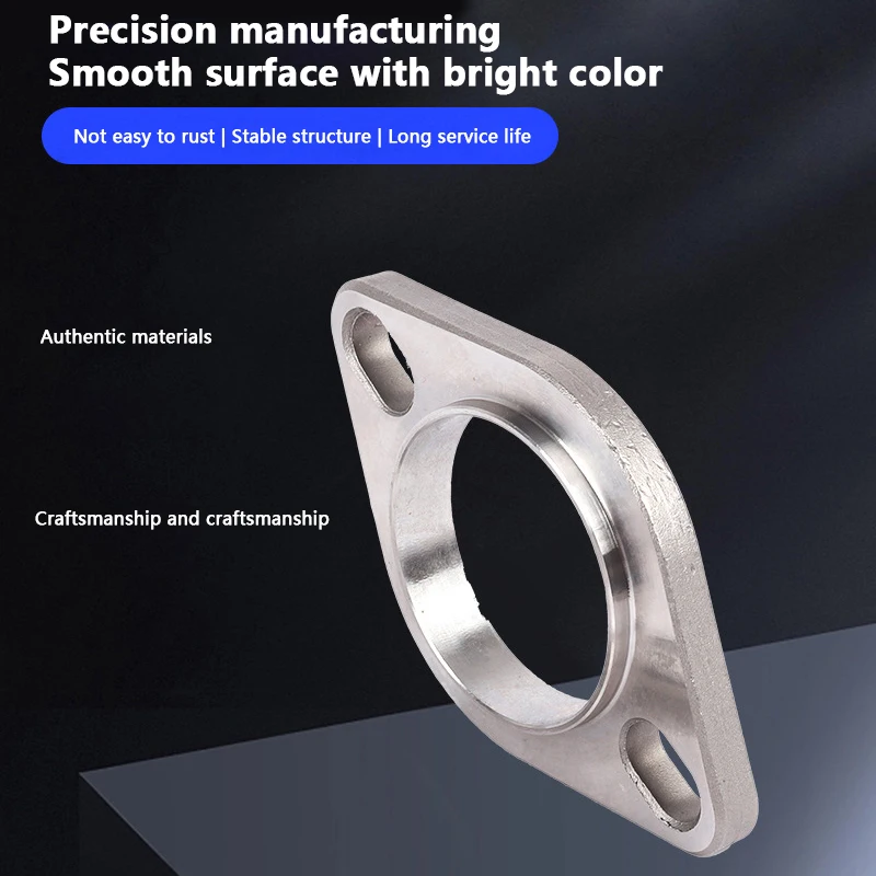 범용 스테인레스 스틸 배기 머플러 플랜지 배기관 연결, 51mm, 64mm, 76mm 조인트, 액세서리