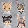 OB11 Doll Magnet black Cat's ears White Rabbit Ears Replacement Head Accessories For Nendoroids, Obitsu 11, Gsc Head, 1/12 Bjd 2