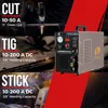 5/8" 16mm Clean Cut 3/4" 20mm Severance Cut 50A Non-Touch Pilot Arc Plasma Cutting Machine, 200A Tig & Stick Welder, Brown 6