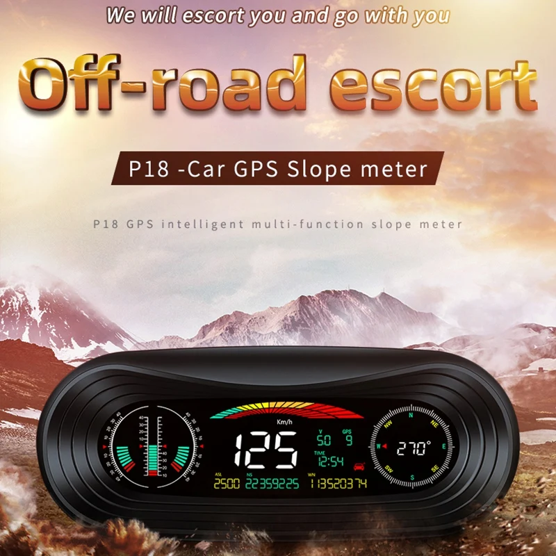 

Автомобильный умный GPS-датчик P18, спидометр, инклинометр, компас, высота