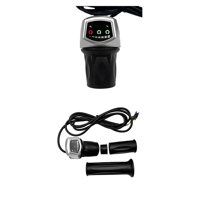 118DX Half Handlebar Accelerator SM Plug Left/Right Handle For E-Bike Half Twist Throttle Electric Scooter Bike-AT20