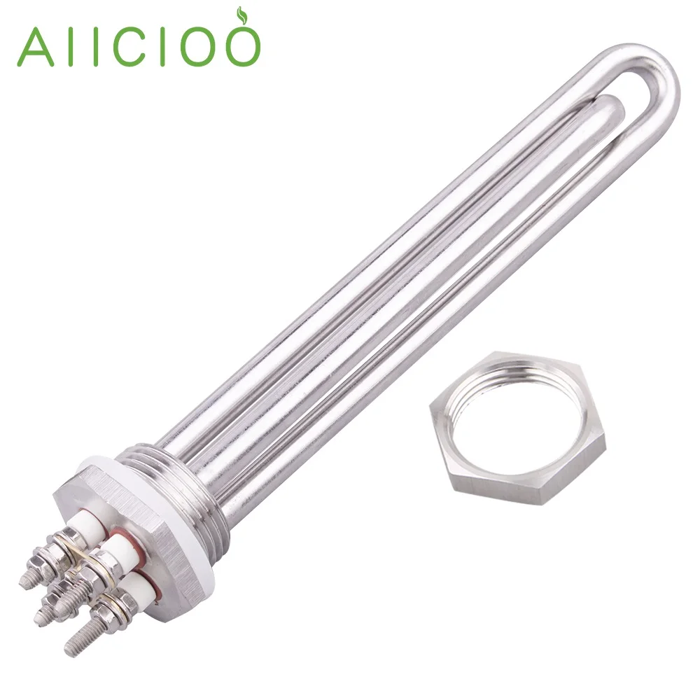 DN25 Solar Water Heating Element DC Electric Immersion Tubular Heater  Camper 12/24/36/48V SUS304 Resistance 300/600/1200/1500W - AliExpress