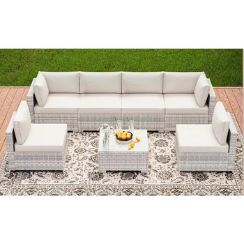 7 Pieces Patio Furniture Set. 1