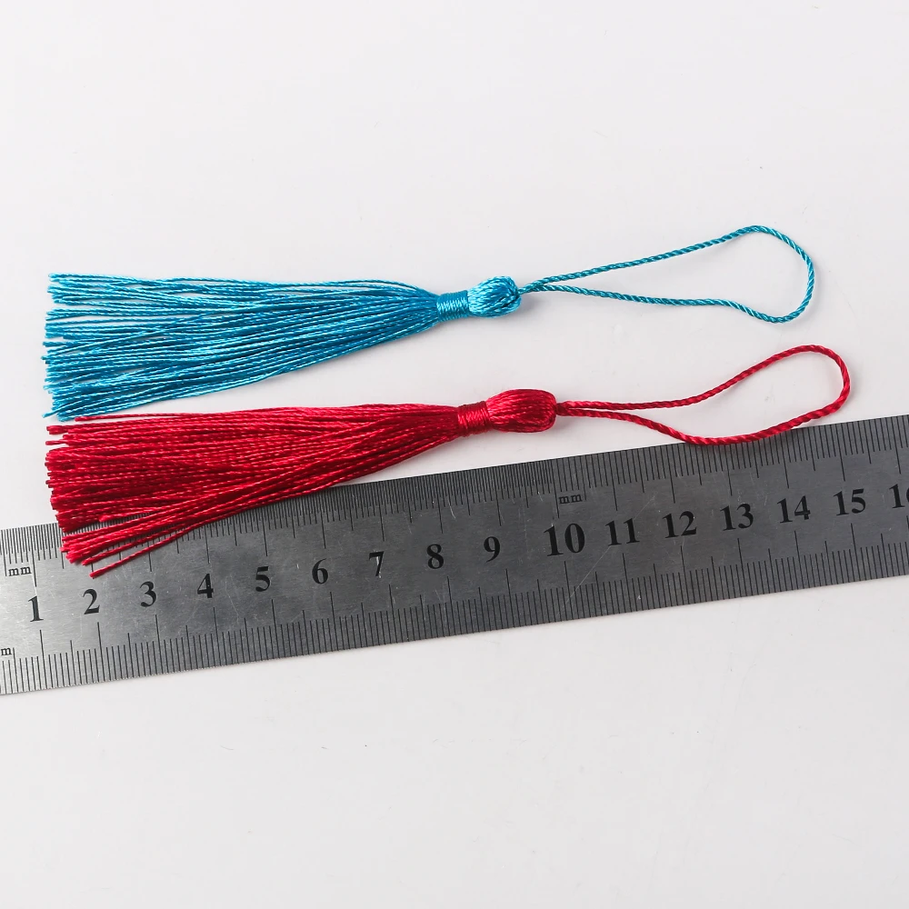30pcs Bookmark Tassel Fringe 13cm Cotton Tassels Chinese Knot Tassels For Sewing Curtains Accessories DIY Wedding Decoration