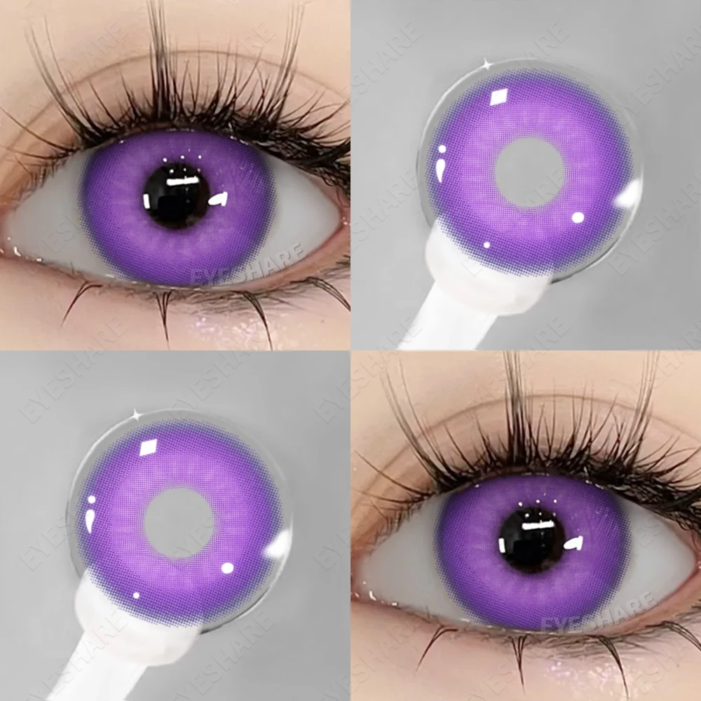 AMARA Vibrant Purple Anime-Inspired Colored Contact Lenses