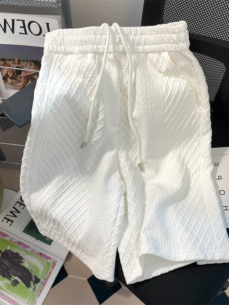 Gmiixder Summer Casual Suits Twist Knot Letter Embroidery Short