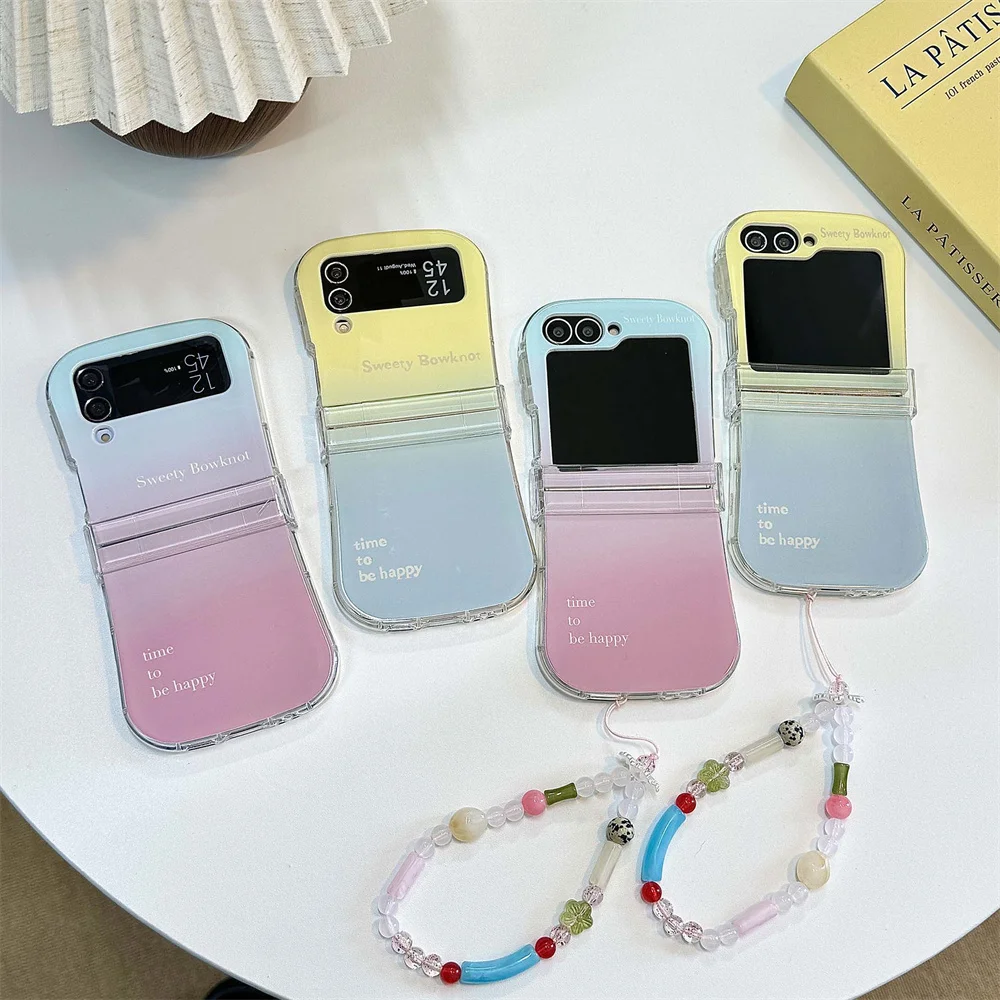 Macaron Colorful Chain Gradient Shockproof Hinge Cover