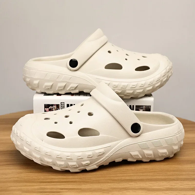 

Сандалии унисекс на мягкой толстой подошве, удобная Пляжная обувь для отдыха и прогулок, тапки для сада, для мужчин и женщин, летние Тапочки