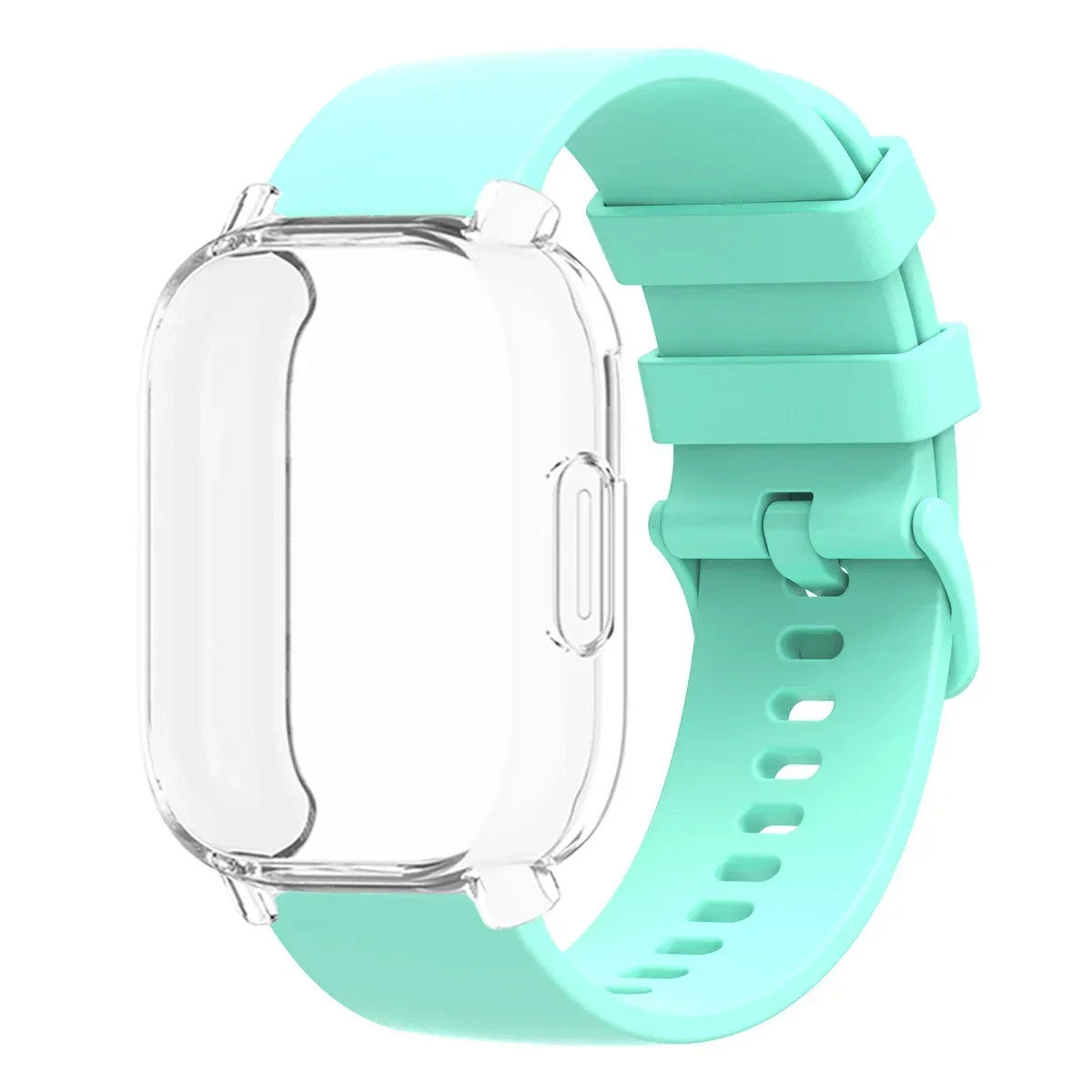 Protective Case with Silicone Strap - Full Cover Screen TPU Soft Shell & Breathable Sport Bands