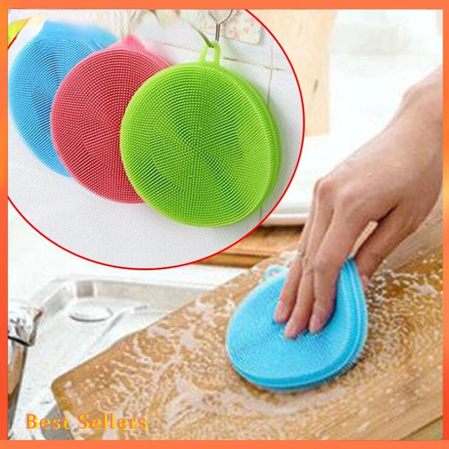 Silicone Dish Washing Brush Bowl Pot Pan Wash Cleaning Brushes Pads - China  Cleaning Brushes Pads and Silicone Dish Washing Brush price