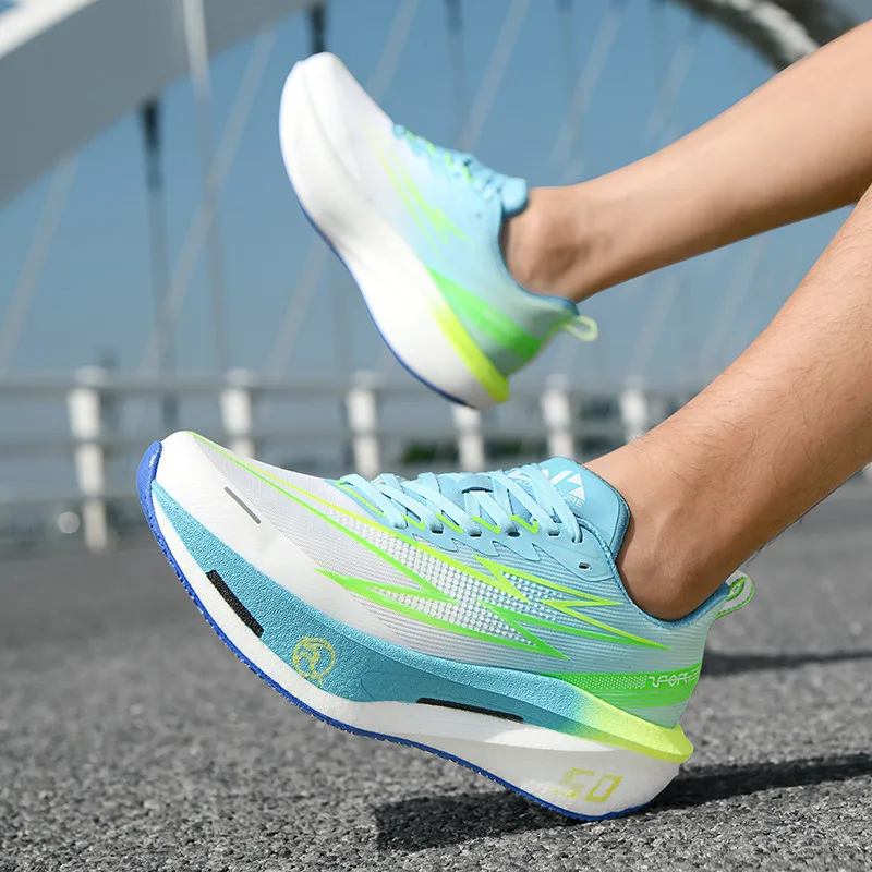 Running Shoes Men Sports Carbon Board Speciality Marathon Breathable...