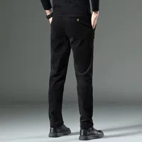 Automne et hiver pantalons en velours côtelé pour hommes nouveaux vêtements pour hommes Stretch Slim Fit pantalons décontractés mode hommes pantalons de travail d'affaires 3