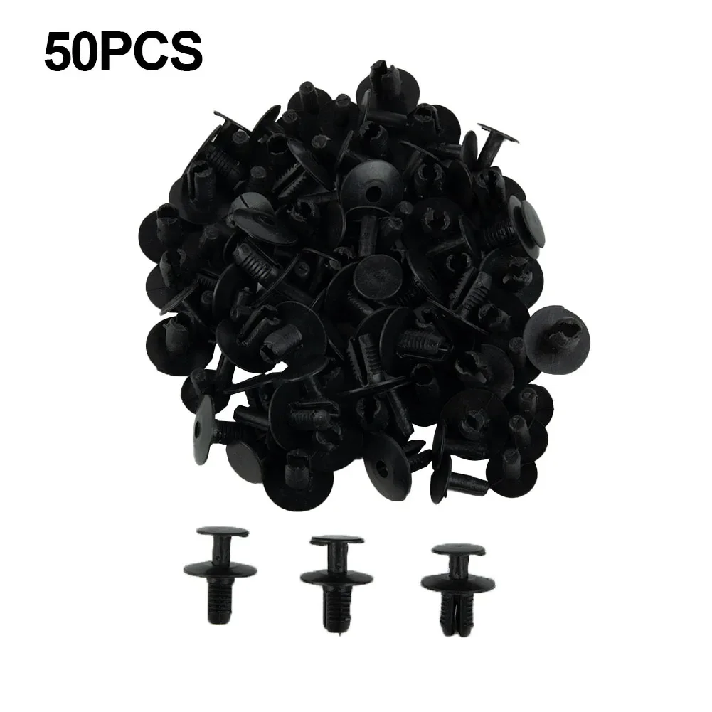 50PCS 9mm Auto Plastic Rivet Clips Car Fender Fastener Auto Mudguard Screw Rivet Bag Packed For Mercedes For Benz For BMW