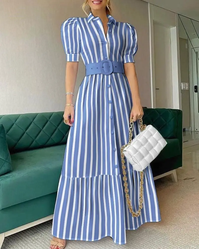 

Women Striped Print Dress