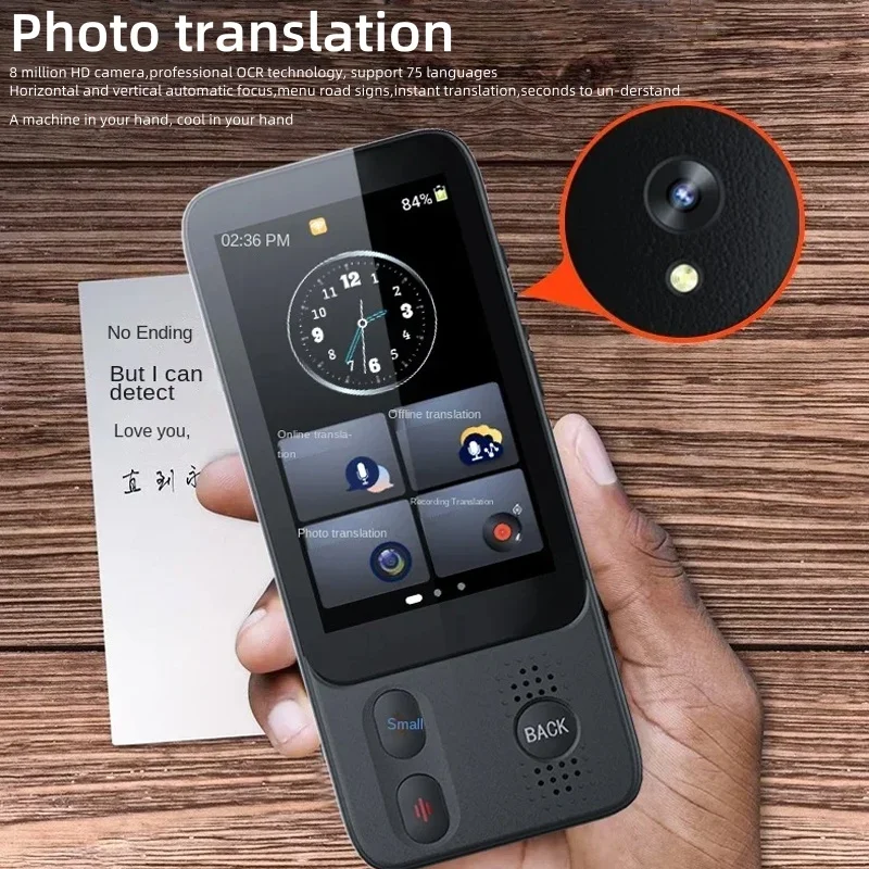 S10 Instant Voice Translator Portable 138 Language Smart Translator Supports Voice Recording Photo Offline Translation