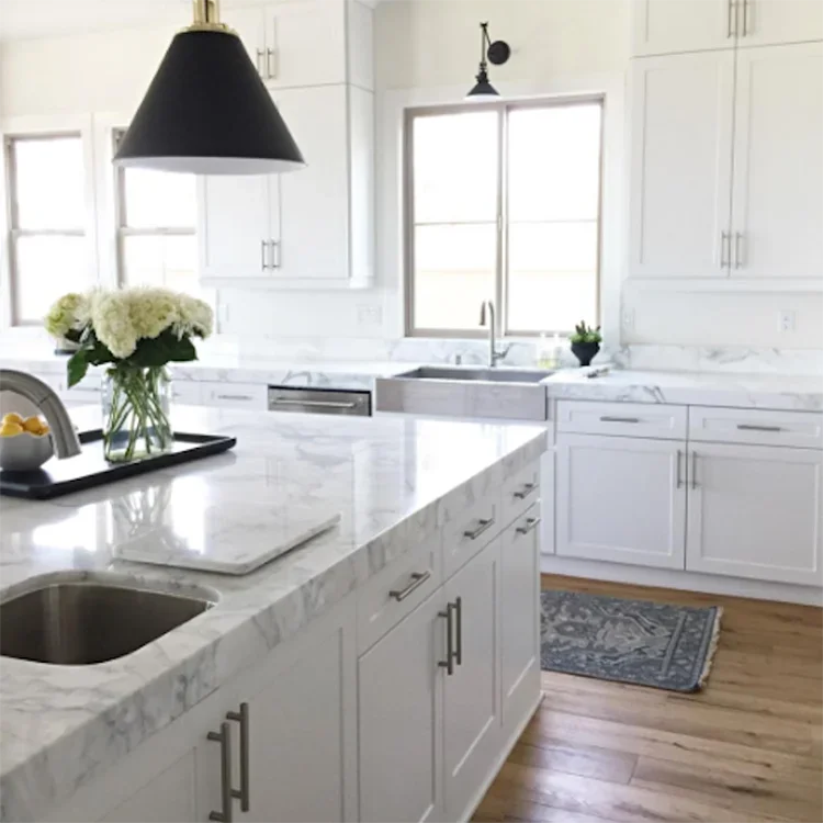 Modern Small Organizer Laminate Base Kitchen Island Cupboard White Kitchen Cabinet With Countertop