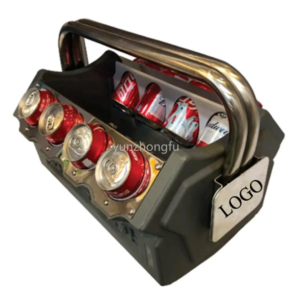 

Plastic Engine Beer Can Cooling Box for Parties and Camping, Outdoor Freezer Holder Storage Items