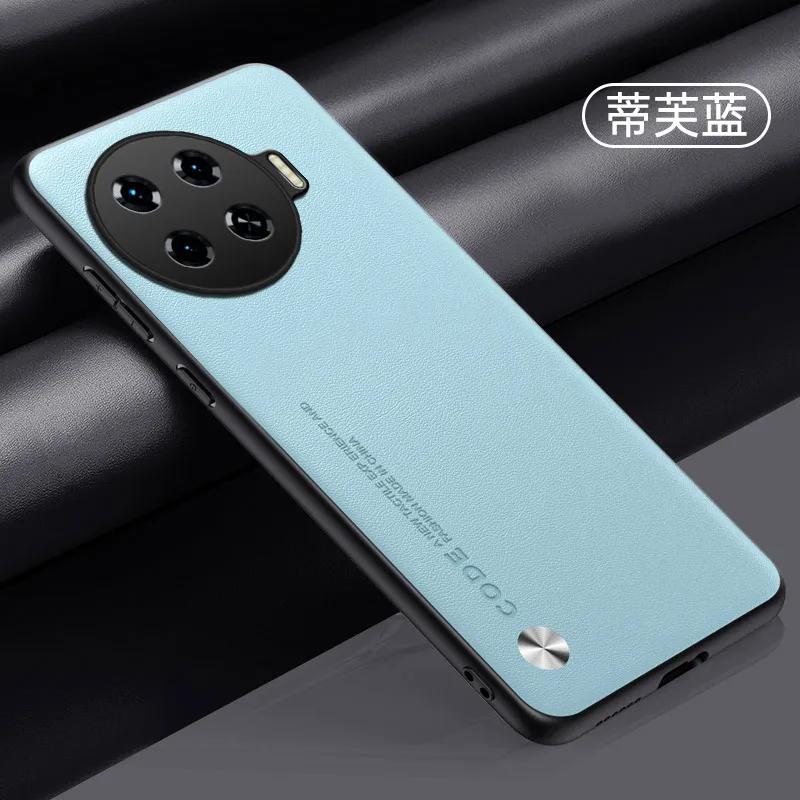 Luxury Shockproof PU-Leather Case with Fiber Texture for Smartphones (6.78 inch)