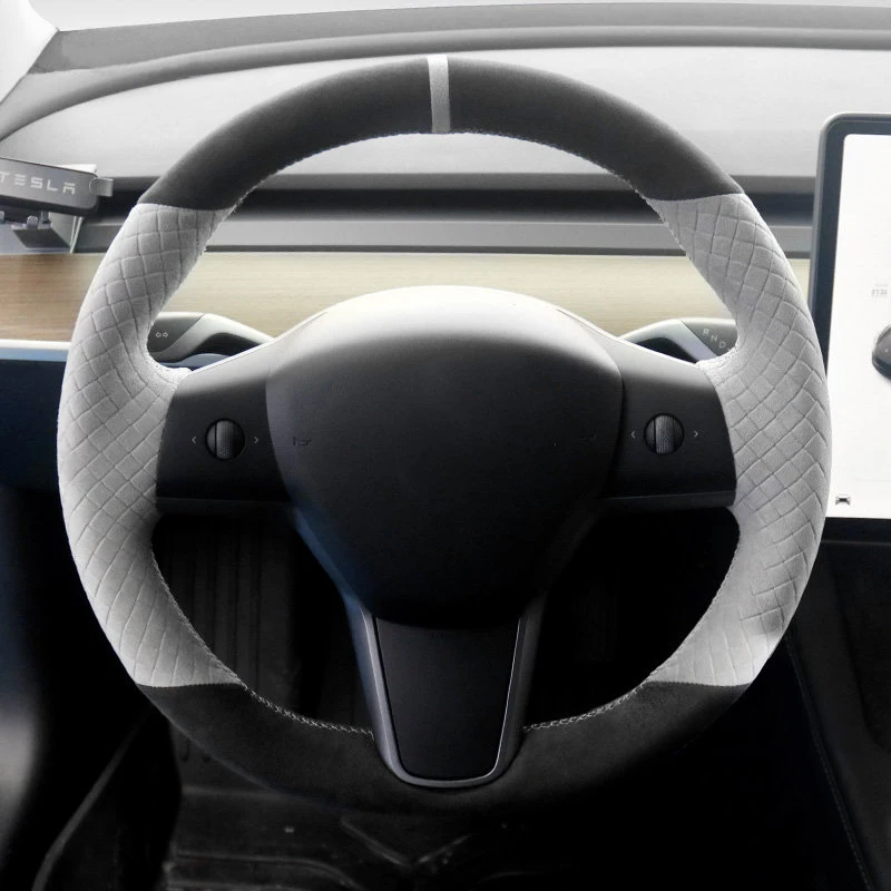 

Чехол на руль из алькантары для Tesla Model 3 Y 2016-2021