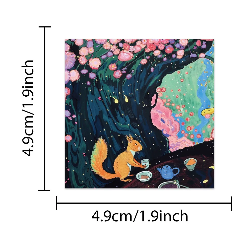50 Stück Cartoon Märchen Traumland Aufkleber Ästhetische Wasserflasche Aufkleber Gepäck Laptop Gitarre Vinyl Auto Aufkleber – Detail 3