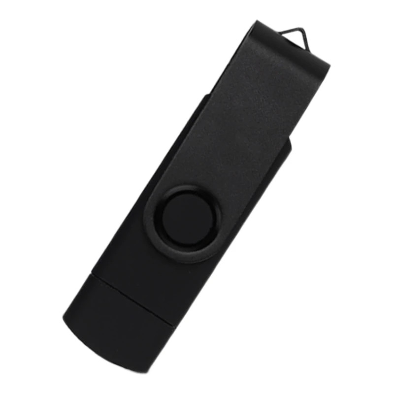 플래시 디스크, 산화 클립 (USB + C 타입), 3.0 128GB 플래시 메모리 U 디스크, 안드로이드 장치, PC, 태블릿, 맥 (블랙)