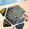 Chain chess rubber band triangle chess geometric chain chess game children's interactive brain teaser strategy game 1