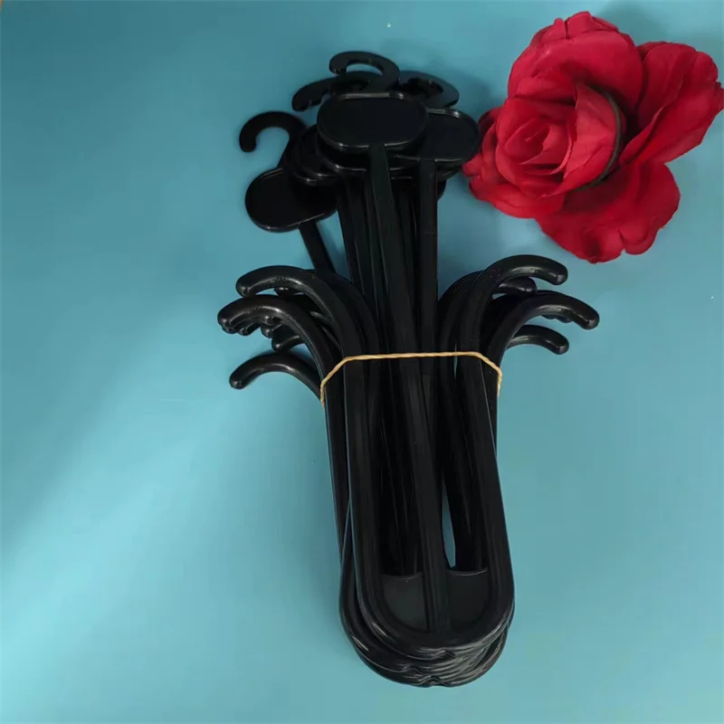 10PCS Black Plastic Sandal Hangers Flip Flop Slipper Baby Shoes Display Hangers Clothes Scarf Holders Home Shop Storage Rack 3