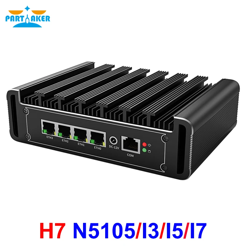 

11th Gen Intel Mini PC i7 1165G7 i5 1135G7 7505 4 Intel i226 2.5G LAN DDR4 NVMe DP Celeron N5105 Fanless pfSense Firewall Router