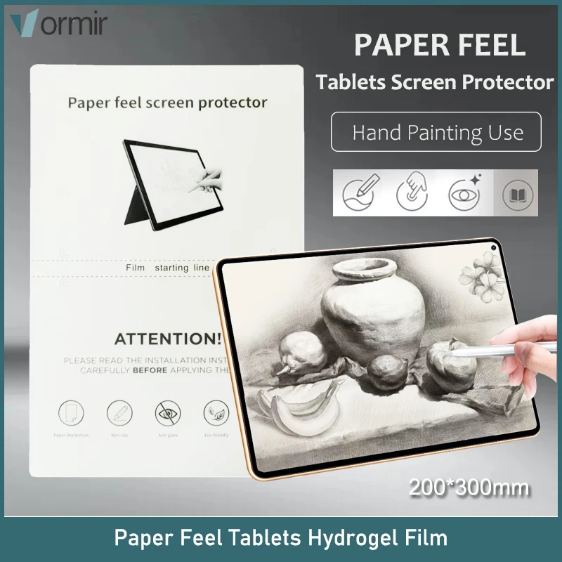Vormir-comprimidos de Papel Protetor de Tela para Ipad Pro Hydorgel Filmes Máquina de Corte Pintura 200*300 mm 20 Pcs