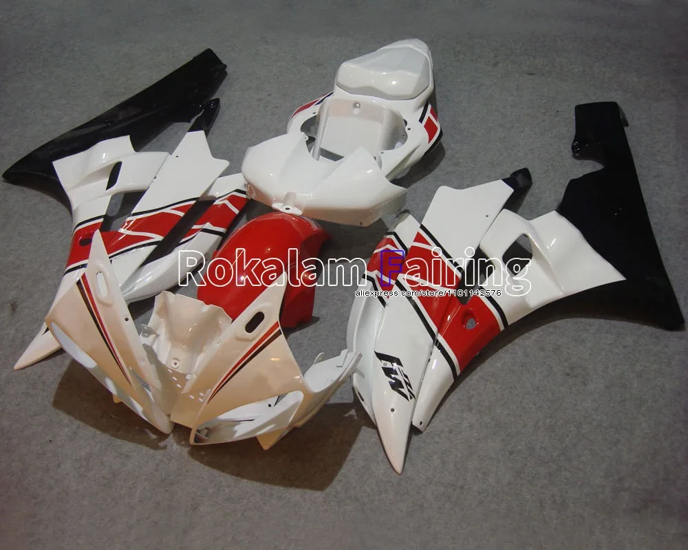 

Hot Sales,Low Price For Yamaha YZFR6 Black White Red Body 2006 2007 YZF R6 06 07 YZF-R6 Motorcycle Fairing (Injection molding)