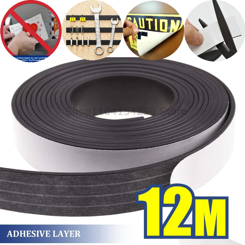 Versatile Self-Adhesive Magnetic Strips for DIY and Home Office Projects