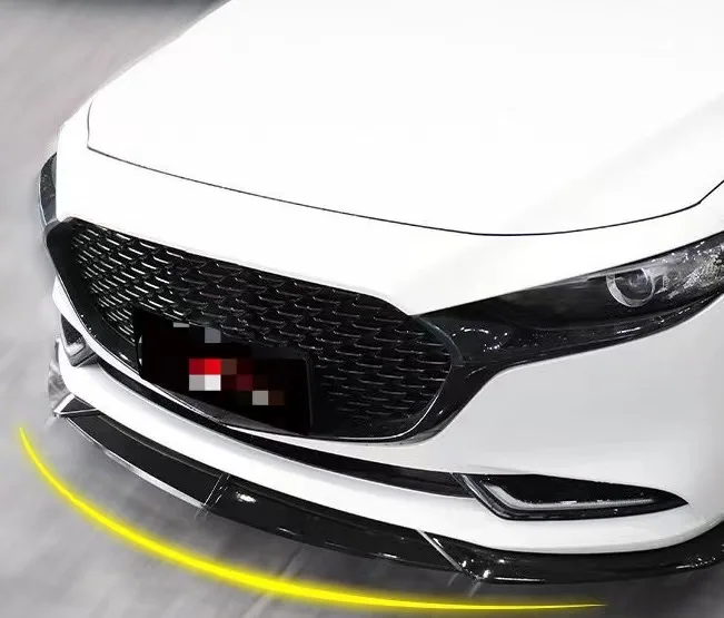 

3Pcs Car Front Bumper Spoiler Lip Body Kit Bumper Diffuser Guard For Mazda 3 Axela 2014 2015 2016 2017 2018 Car Styling