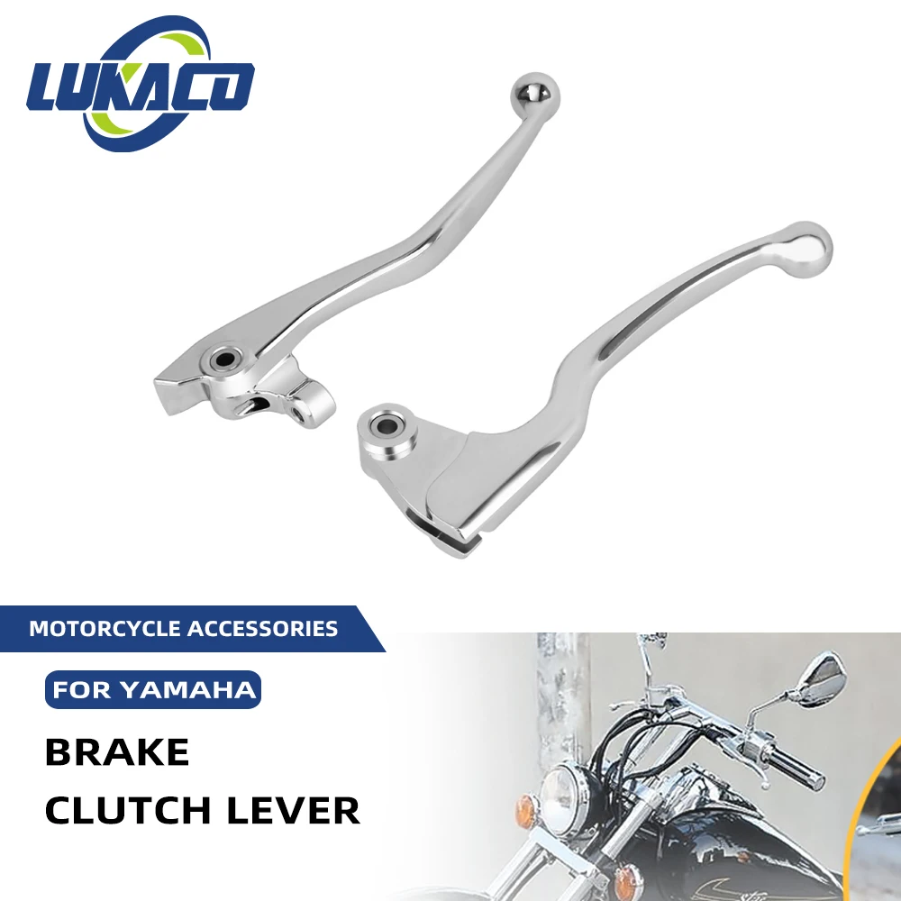 

Chrome Motorcycle Brake Clutch Lever Handlebar Moto Accessories For Yamaha VStar Drag Star XVS 400/650 XVS 1100 99-09 96/16