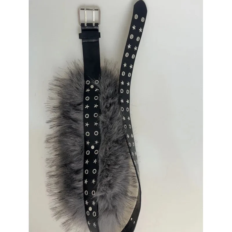 Gray fur XINGX air hole belt